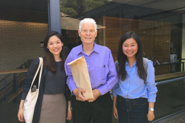 Dr. Bob with students