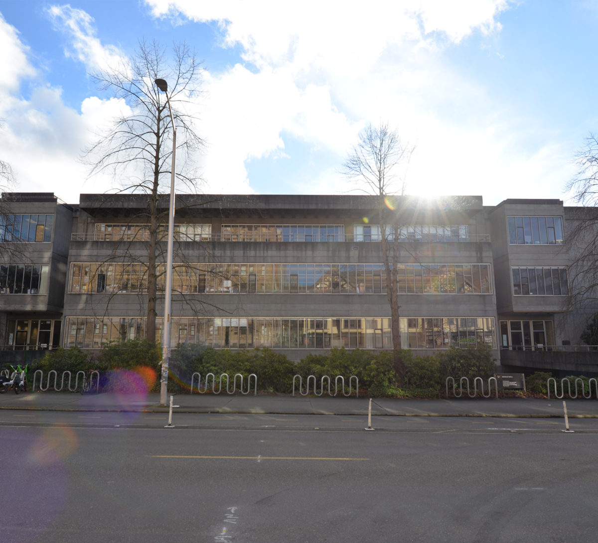 Front exterior of Gould Hall