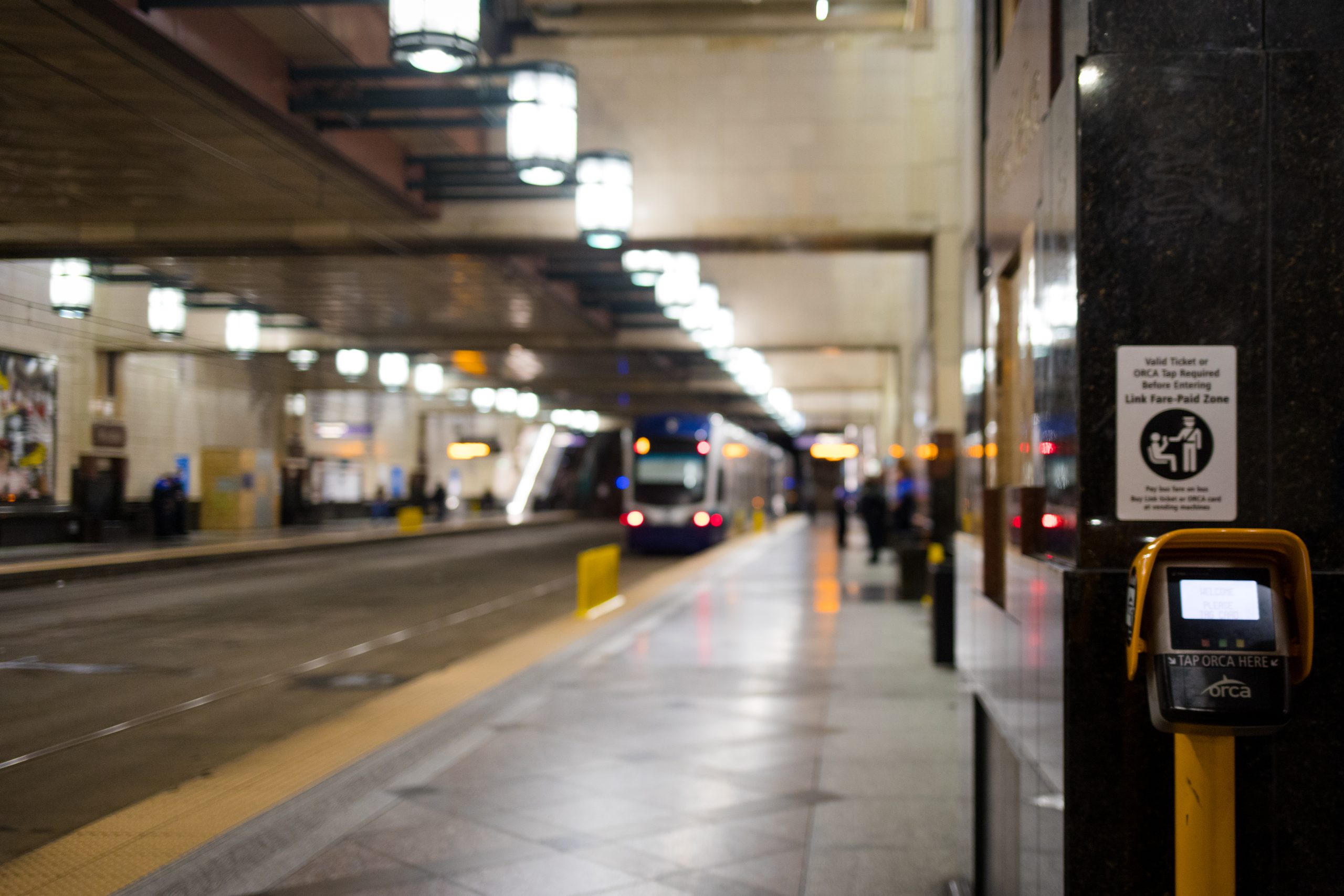 Seattle light rail station