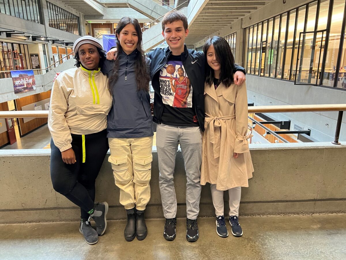 Diversity Council students standing in Gould Hall