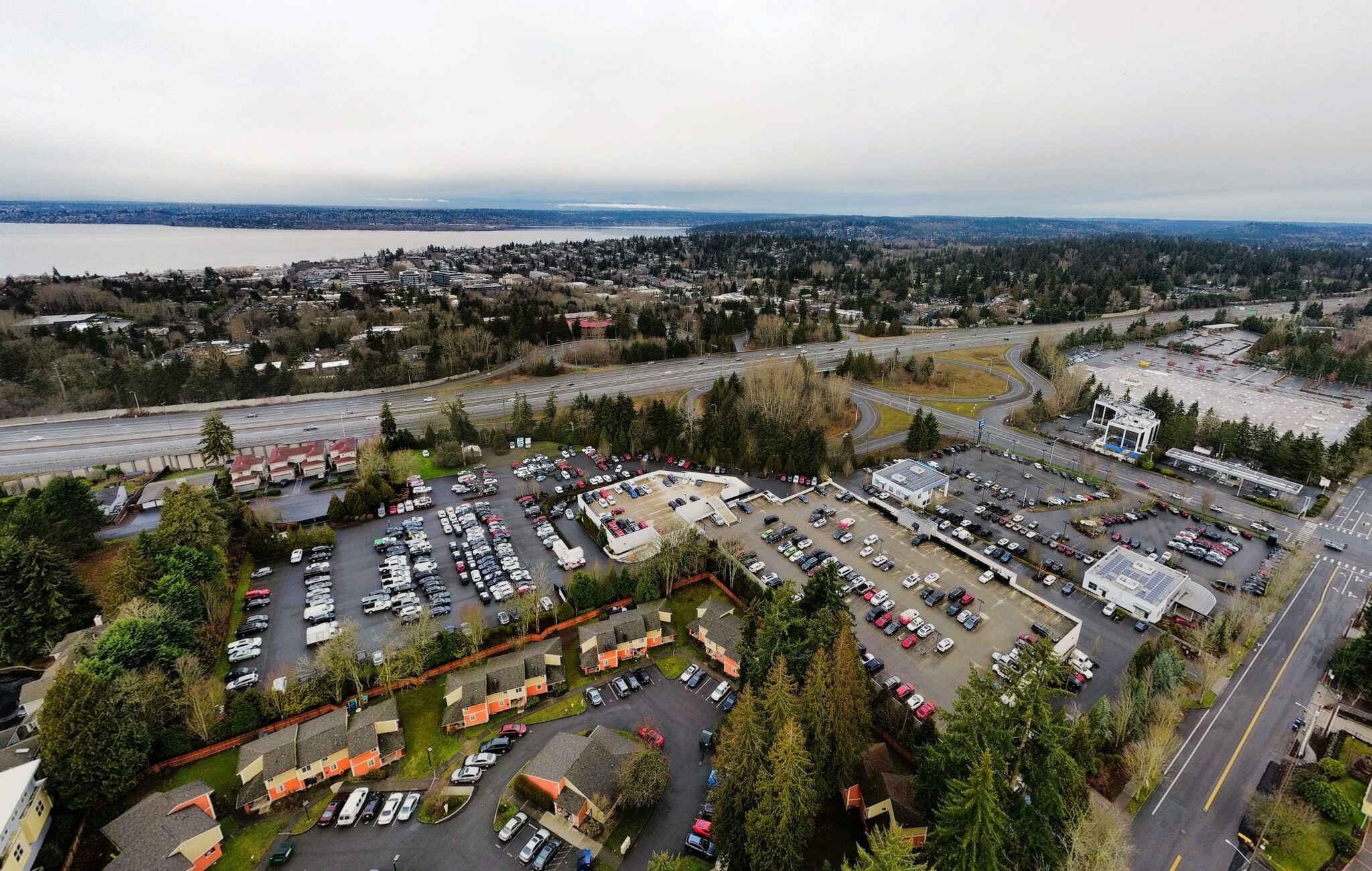 Birds eye view of Kirkland