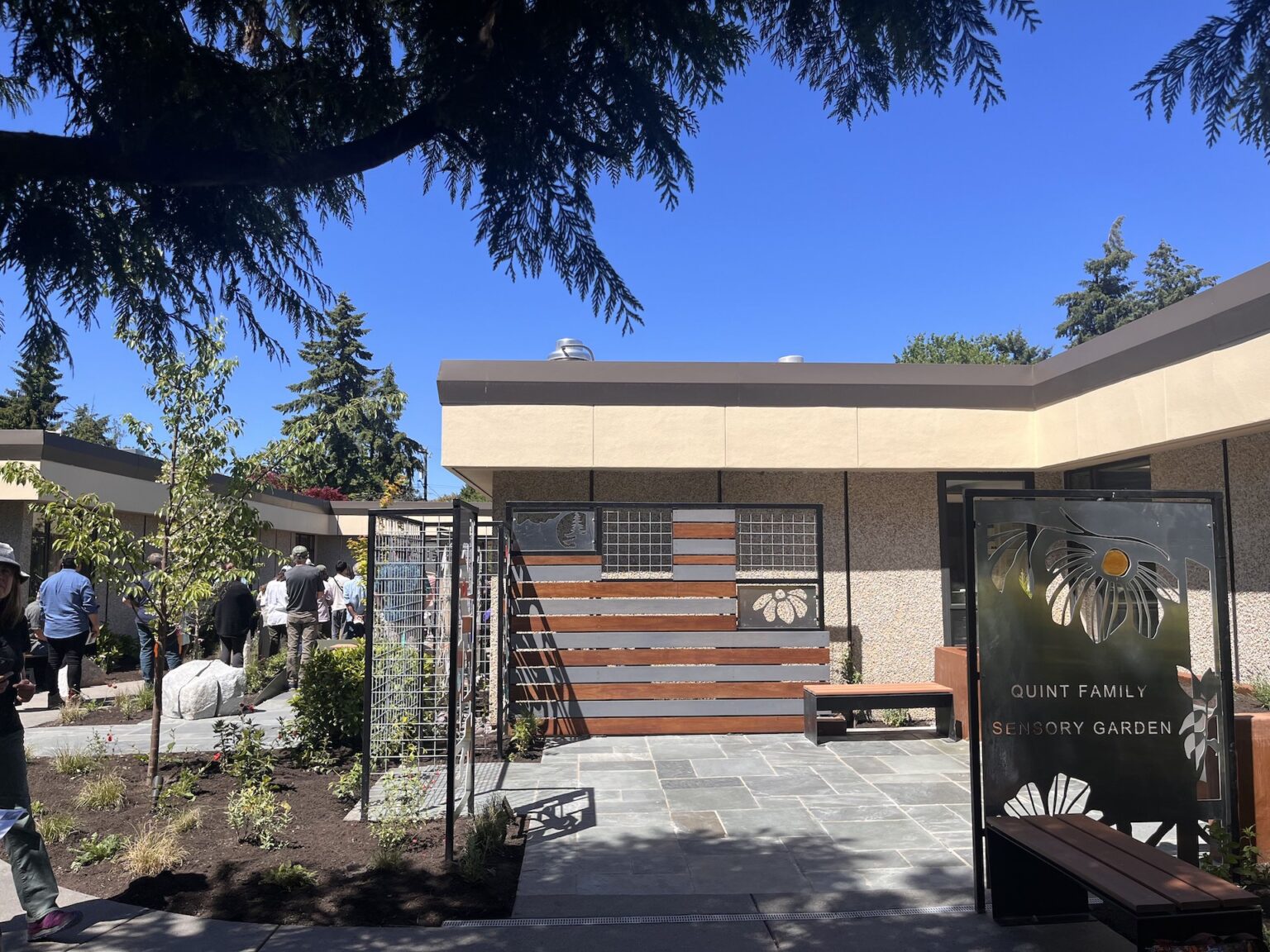 Sensory Garden entrance and sign