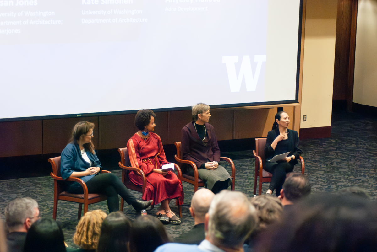 photo of speakers at women in carbon screening