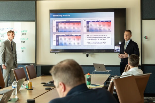 Students giving presentation