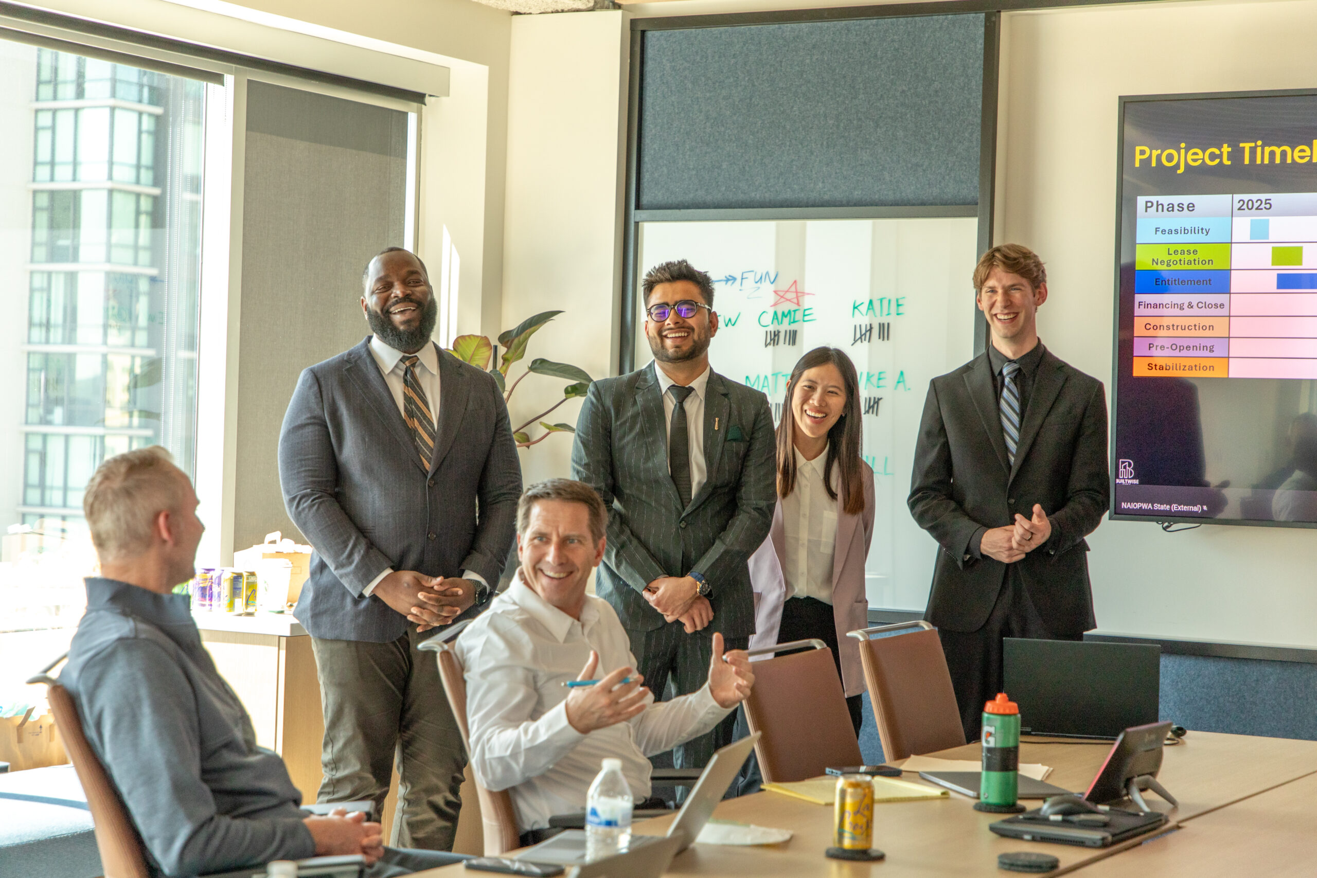 Group of students smiling