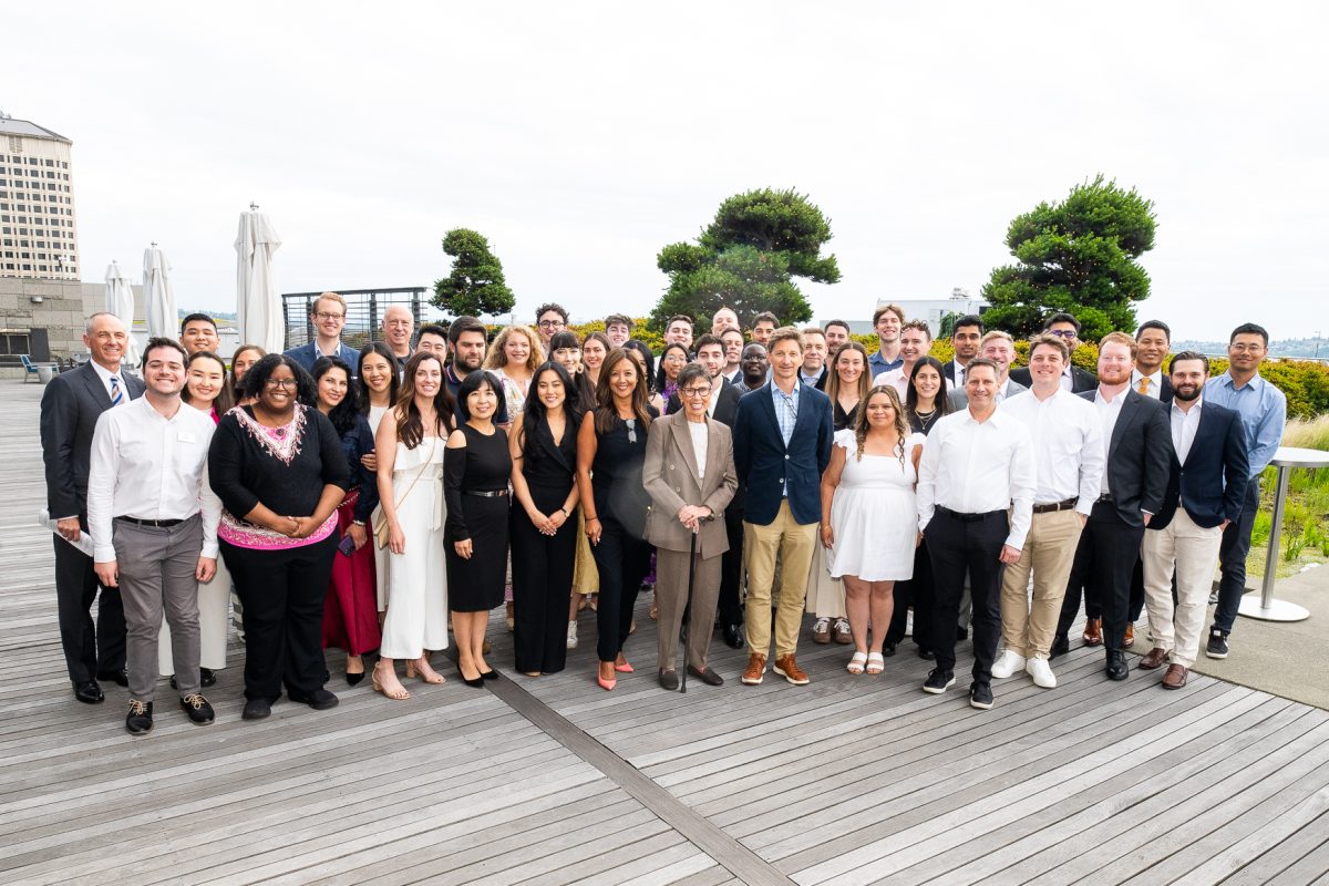 Group of people posing for a photo