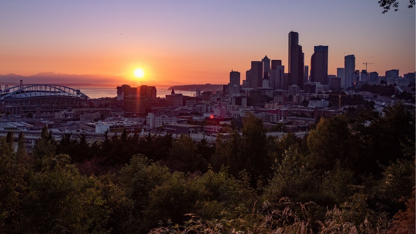 Seattle at sunset