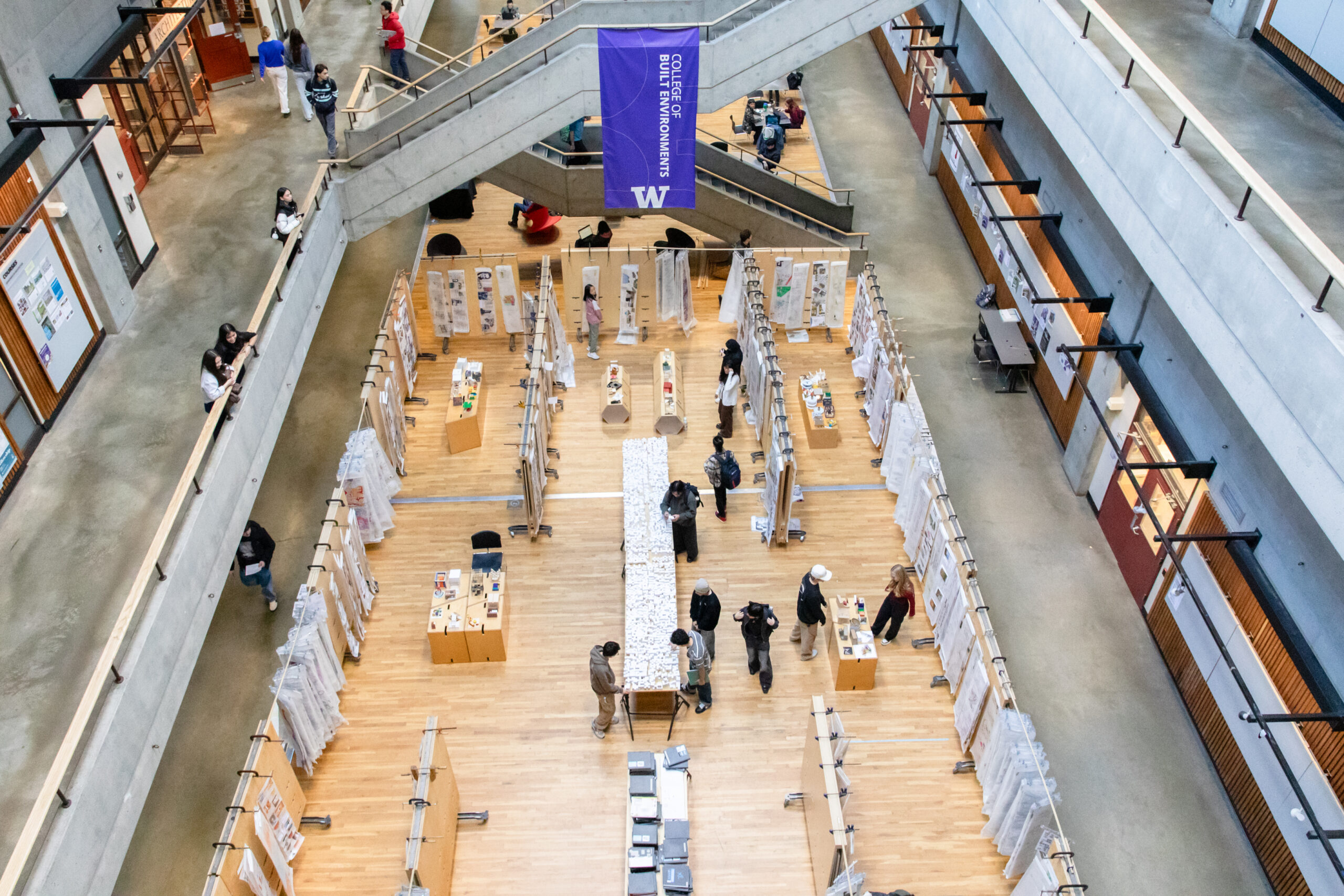 Overhead view of Gould Court