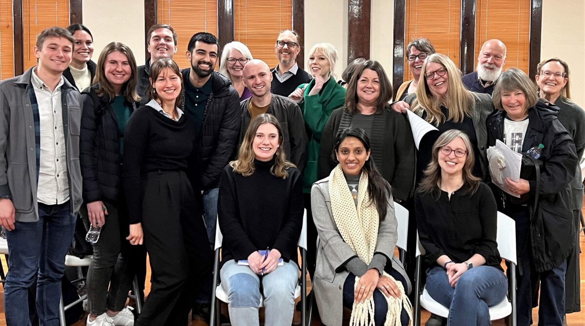 Group of people smiling