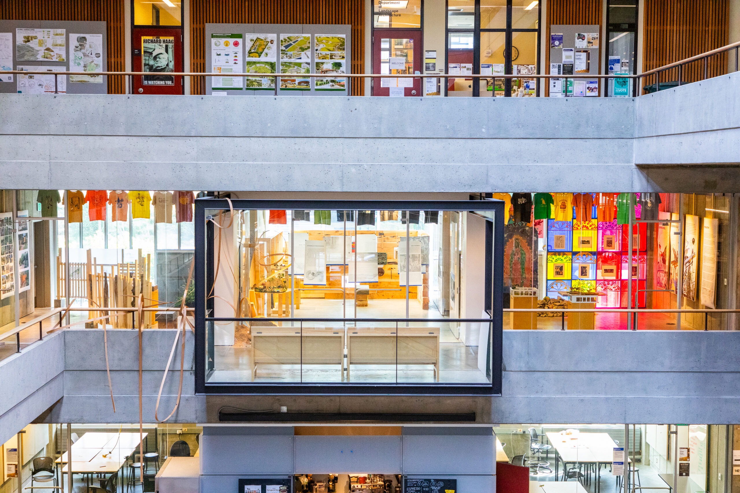 Exterior view of the Gould Gallery from Gould Court