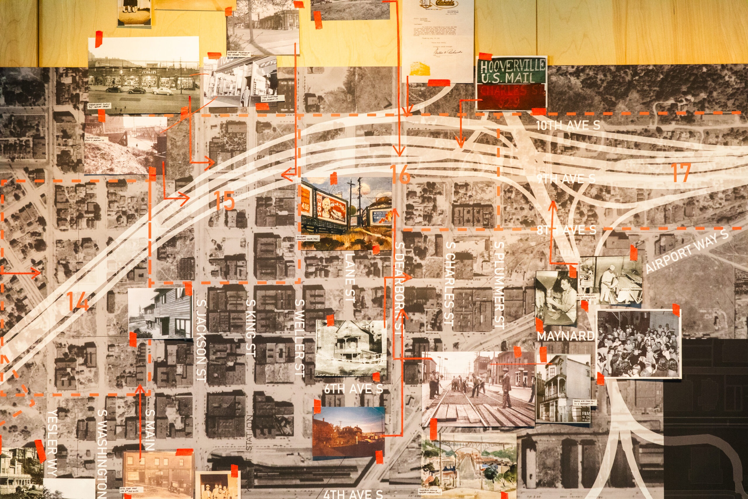 Map of Seattle with images