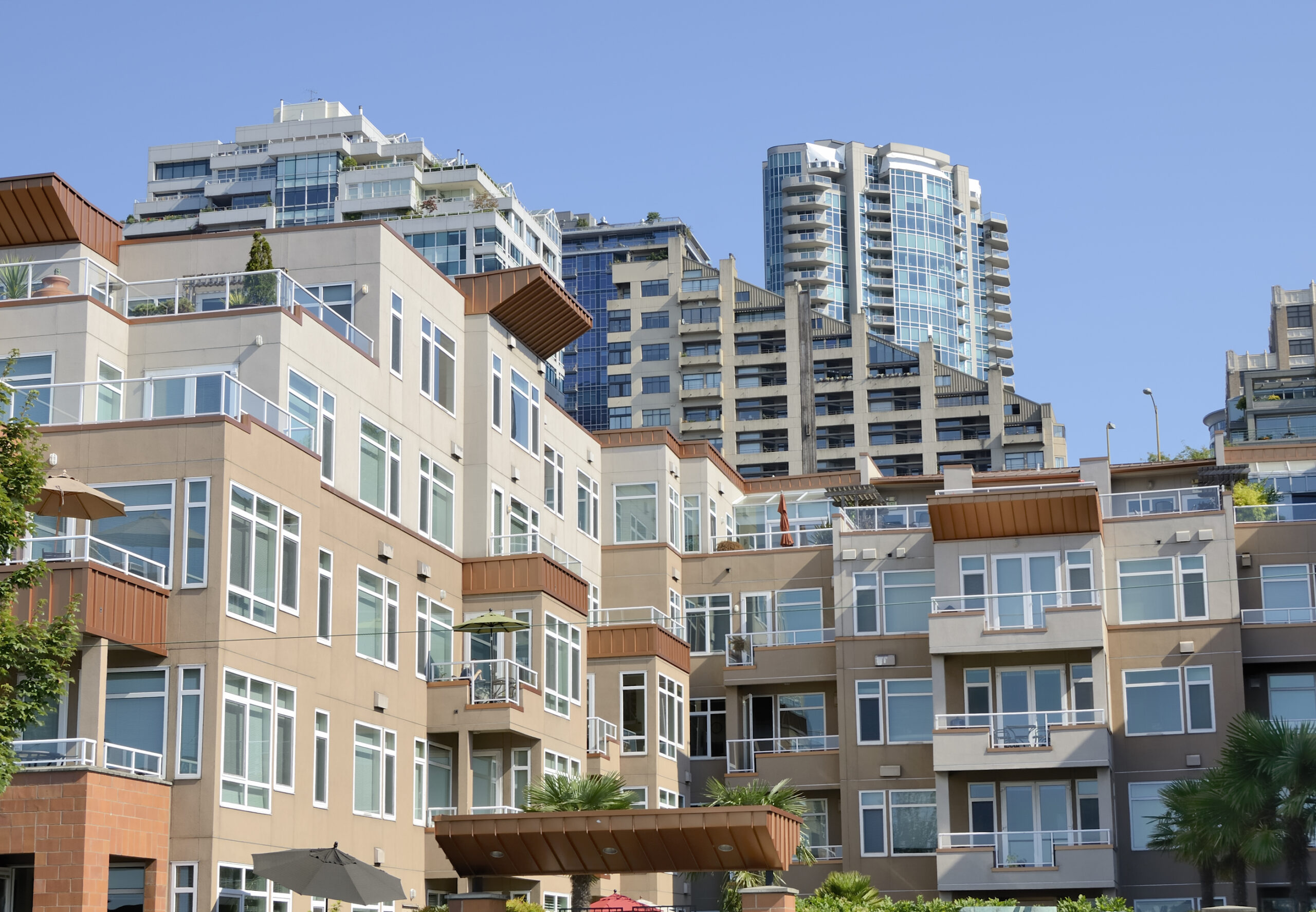 Apartment buildings in Seattle